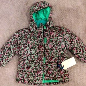 Pink/Green Toddler Snow Jacket